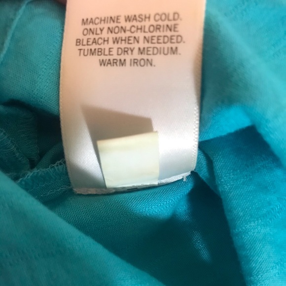 Banana Republic PM Embroidered Turquoise Top NWOT - Picture 6 of 7